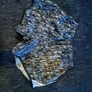 Nike Black and White Patterned Shorts